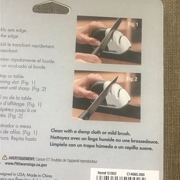 Smiths Housewares Edge Grip Basic Single Stage Knife Sharpener NEW - Picture 8 of 8